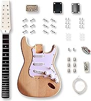 Vista 1 de BexGears DIY 12 cuerdas ST estilo guitarra eléctrica kits caoba cuerpo arce cuello usted construye la guitarra