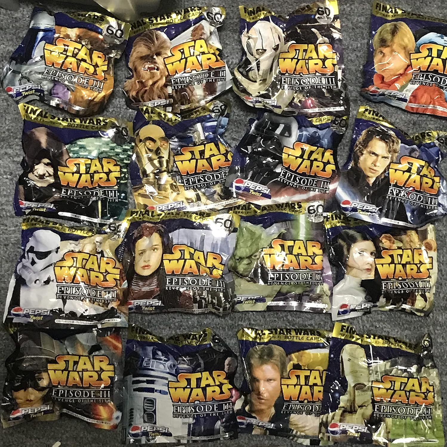 Amazon ペプシ PEPSI ボトルキャップ スターウォーズ エピソード3 STARWARS EPISODEⅢ 未開封 3パック フィギュア・ドール 通販 Amazon ペプシ PEPSI ボトルキャップ スターウォーズ エピソード3 STARWARS EPISODEⅢ 未開封 3パック フィギュア・ドール 通販