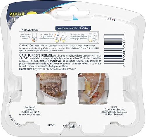 Miniatura 9 de Ambientador Glade Plugins con aceite aromático, repuestos y calentador, SYNCHKG108156, 1, 1