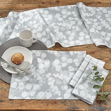 Split P Eucalyptus Table Runner 15 x 72, Botanical
