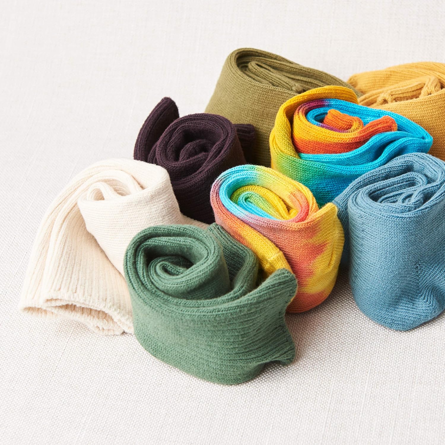 Maggie's Organic Natural Cotton Tri-pack Cushion Crew Socks - Image 3