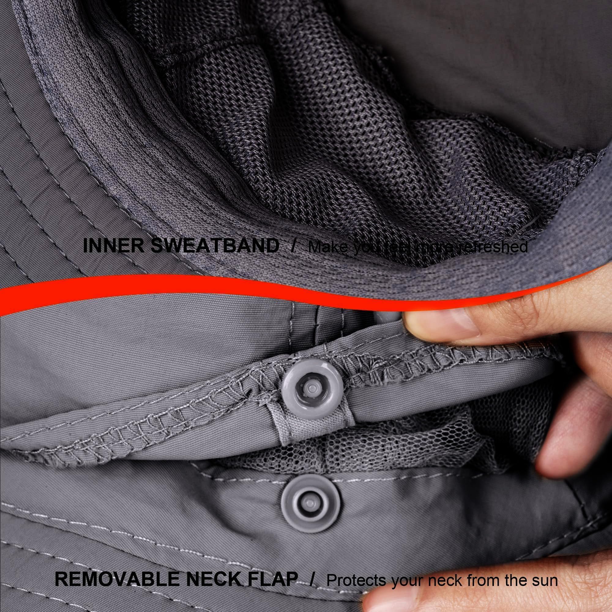 Moskitonetz Kopfschutz Hut - Damen Und Herren Moskito Hut, 100% Nylon + Polyester Netzgewebe, LSF 50+ Sonnenschutz