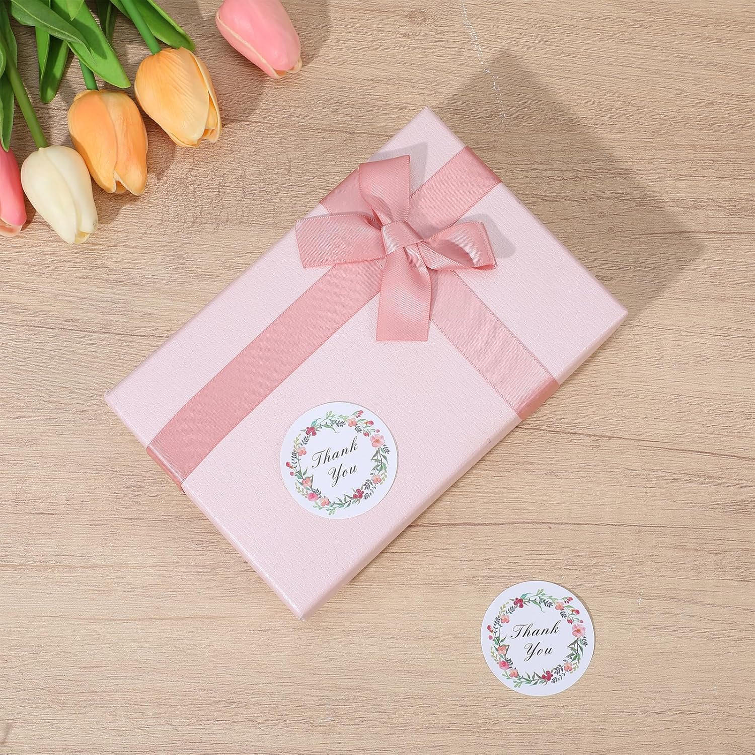 120PCS Thank You Stickers 2 Inch Round Adhesive Thank You Labels, Classic Wildflower Small Business Stickers for Birthdays Weddings Baby Shower Party Favors Packaging - Image 7
