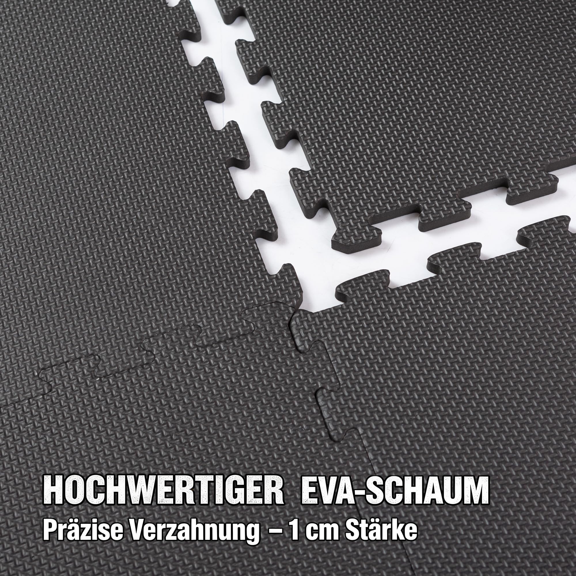Maty gimnastyczna antypoślizgowe puzzli antyurazowa ćwiczeń ochronne siłowni urządzeń fitness | Wygłuszający ochraniacz na podłogę | ANTRACYT | 58x58x1 cm | 12 sztuk | pianka EVA