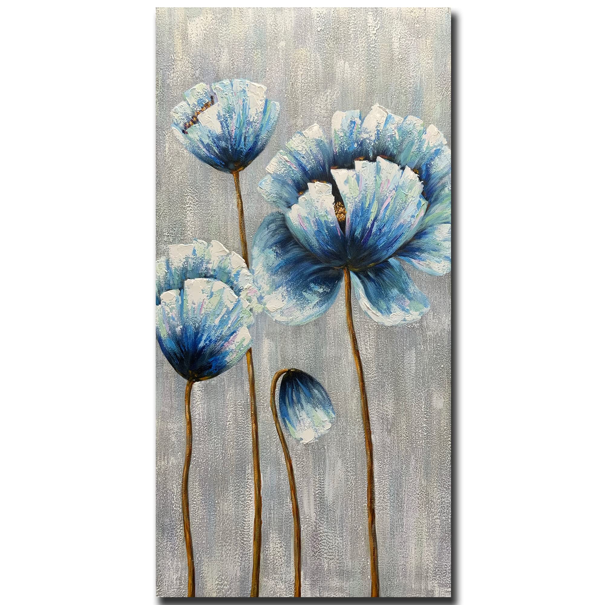 Amazon.co.jp: Art8YuQi 絵画 - モダンな抽象画 3D 花の絵