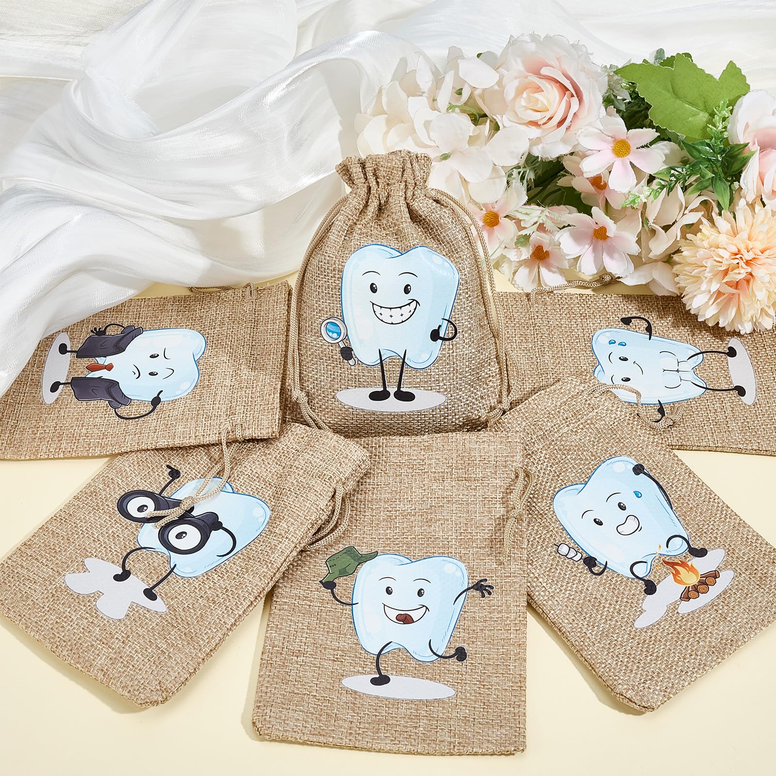 letsinstyle 6 Pcs Tooth Bag Pouch, Tooth Holder to Place Under Pillow - Image 4
