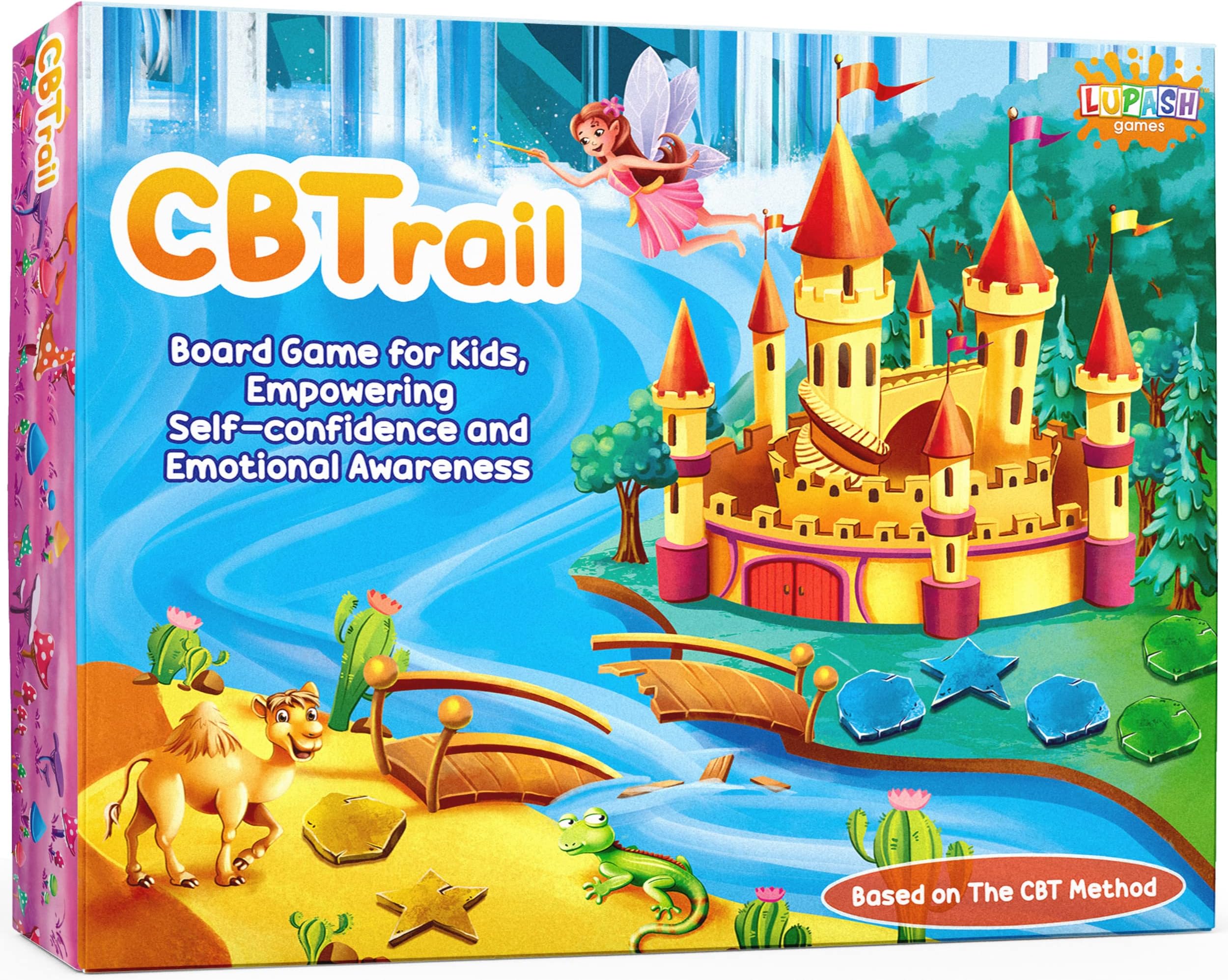 CBTime Therapy Games for Kids, Playing CBT Board Game for Coping Skills and Social Emotional Learning Activities, Emotion Game Suitable for ADHD, Learning Disability, and More