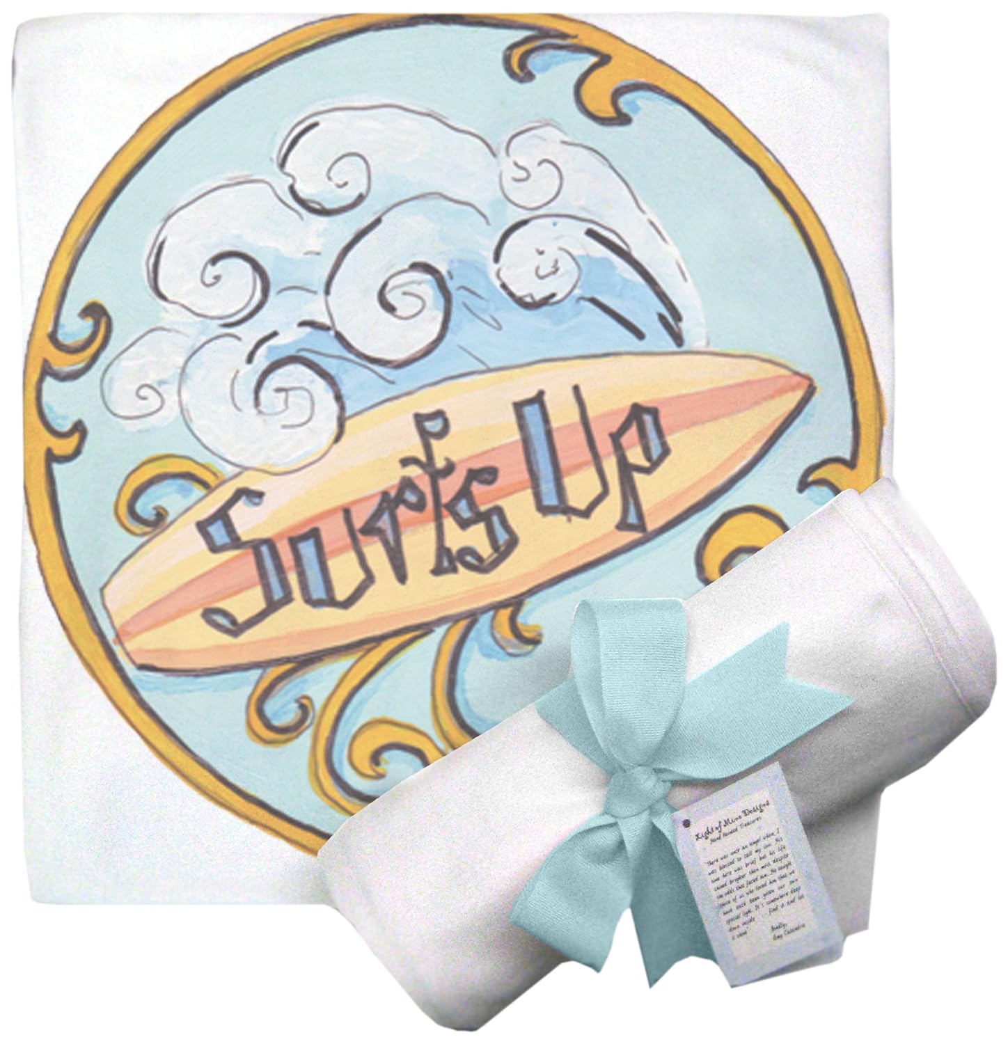 Light of Mine Designs Surfs Up Receiving/Swaddling Blanket