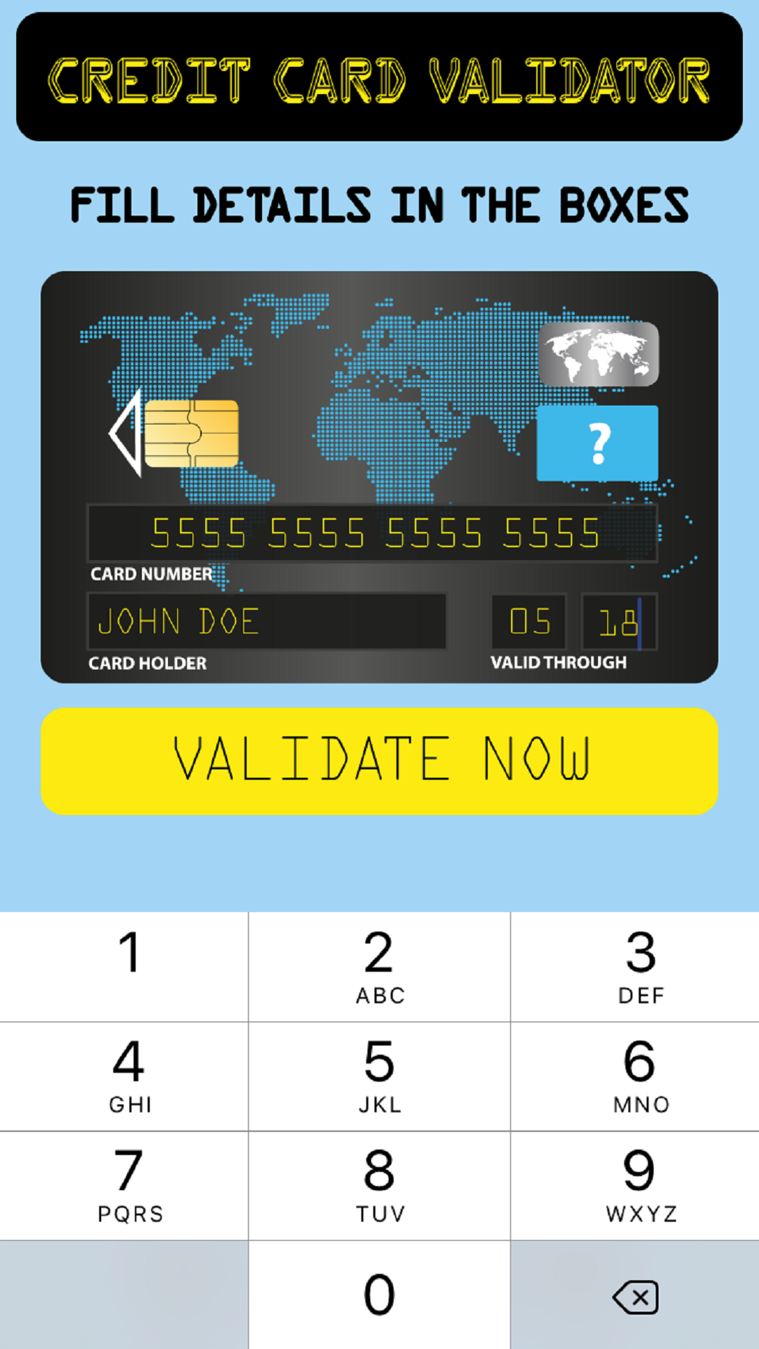 Credit Card Validator - App on the Amazon Appstore