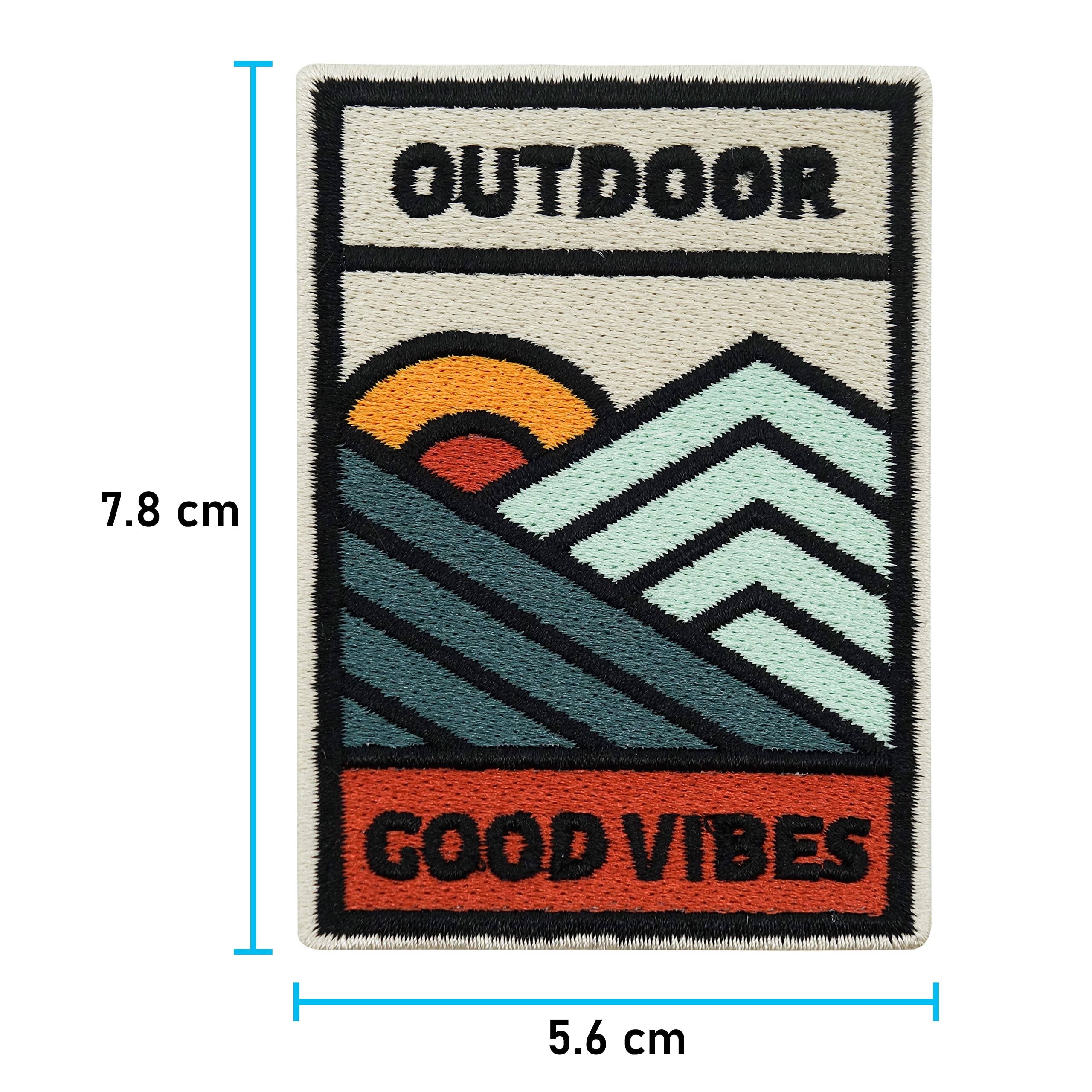 Finally Home Retro campingtent-patch om op te strijken, vintage wandelpatches, bergen, strijkplaatje, bos, wandelpatches