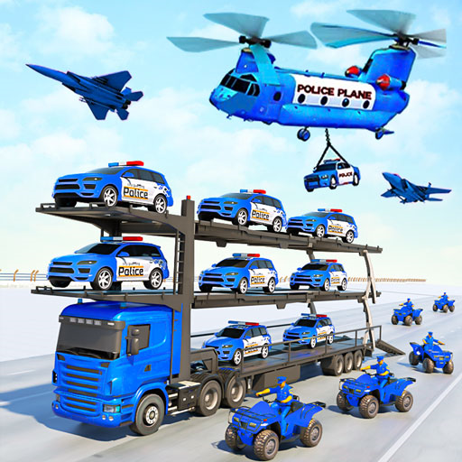 Police Truck Transport Games - US Police Truck Transport