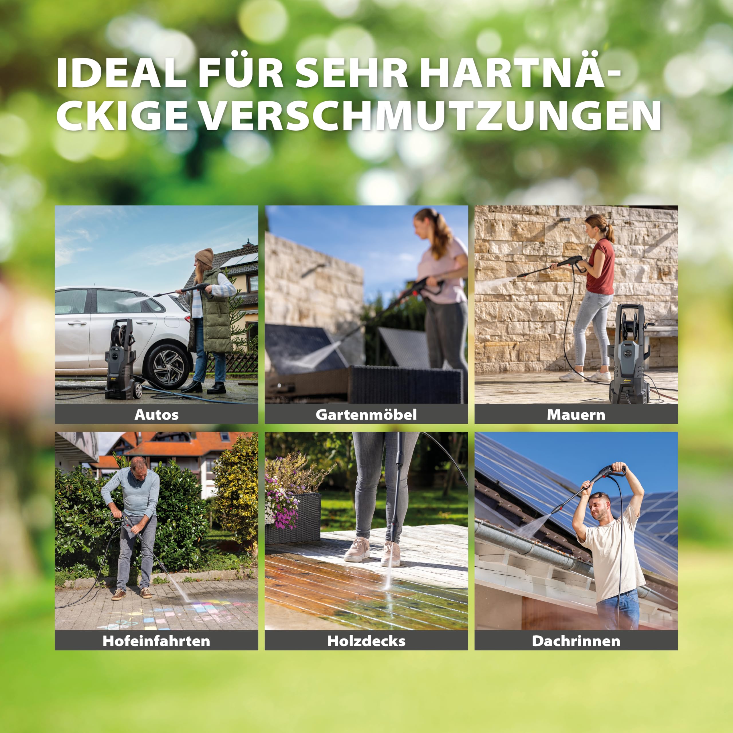 WAGNER AQUASTORM Premium - Leistungsstarker Hochdruckreiniger für professionelle Ergebnisse und anspruchsvolle Reinigungsaufgaben, inkl. Standard-, Turbo- und Schaumdüse