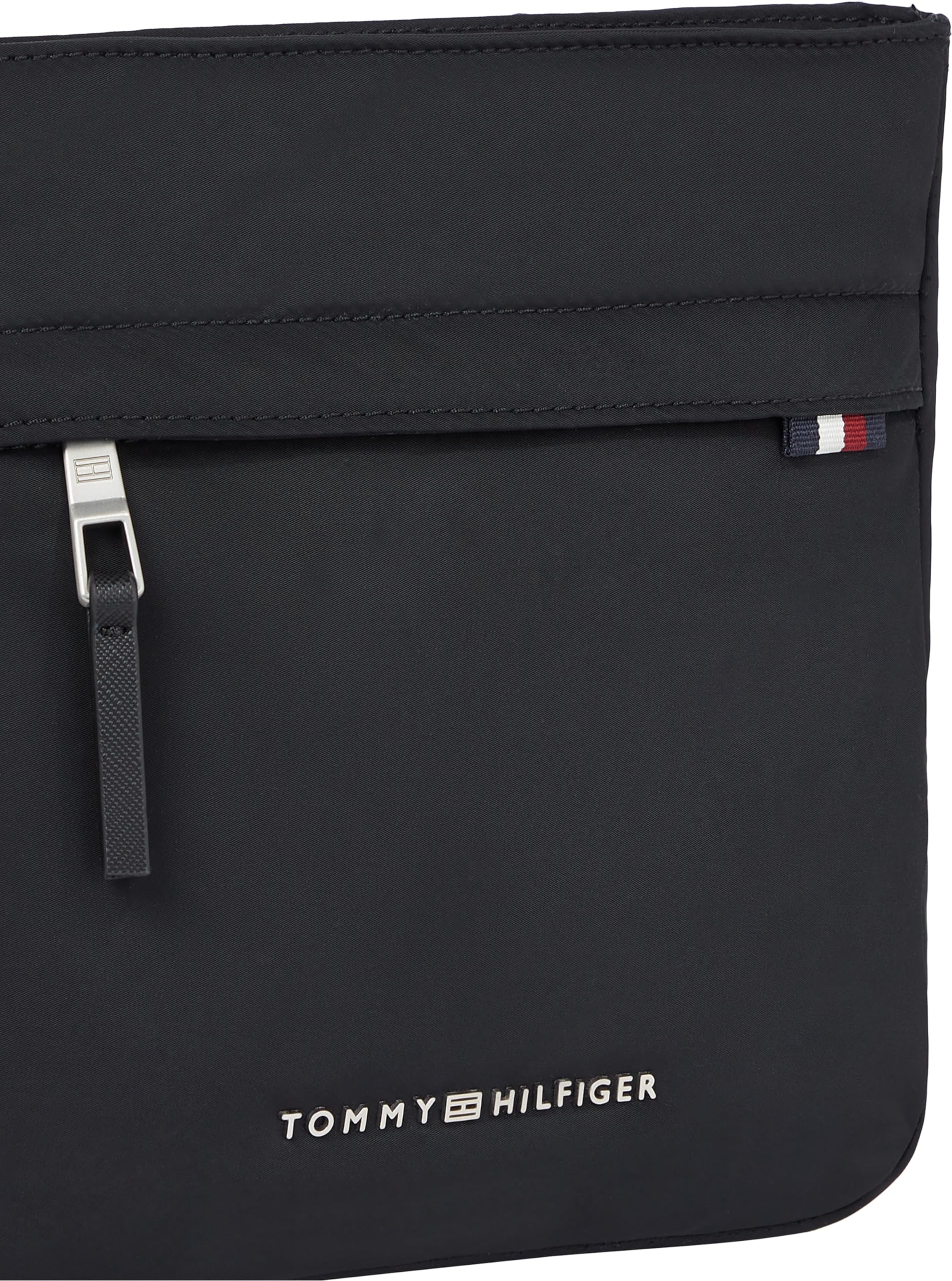 Tommy Hilfiger Bolso bandolera Hombre Signature Mini Crossover pequeño, Negro (Black), Talla única