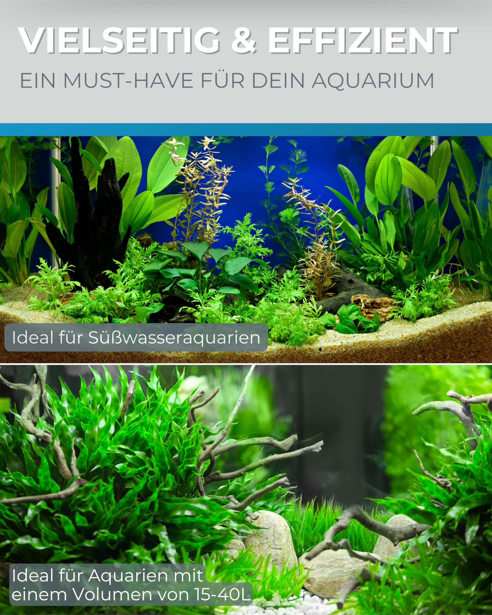 Dupla Nano Lux LED I 5 W I Dimmbare LED-Beleuchtung für Süßwasseraquarien von 15-40 Liter I Aquarium Lampe mit einstellbarer Farbtemperatur I Aquarien Licht für gesundes Pflanzenwachstum