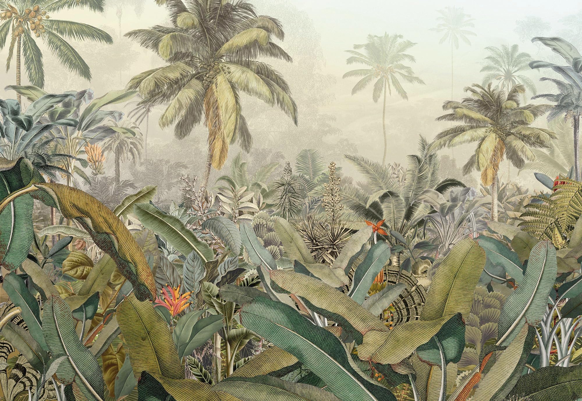 Komar XXL4-063 Amazonia Wall Mural, Green