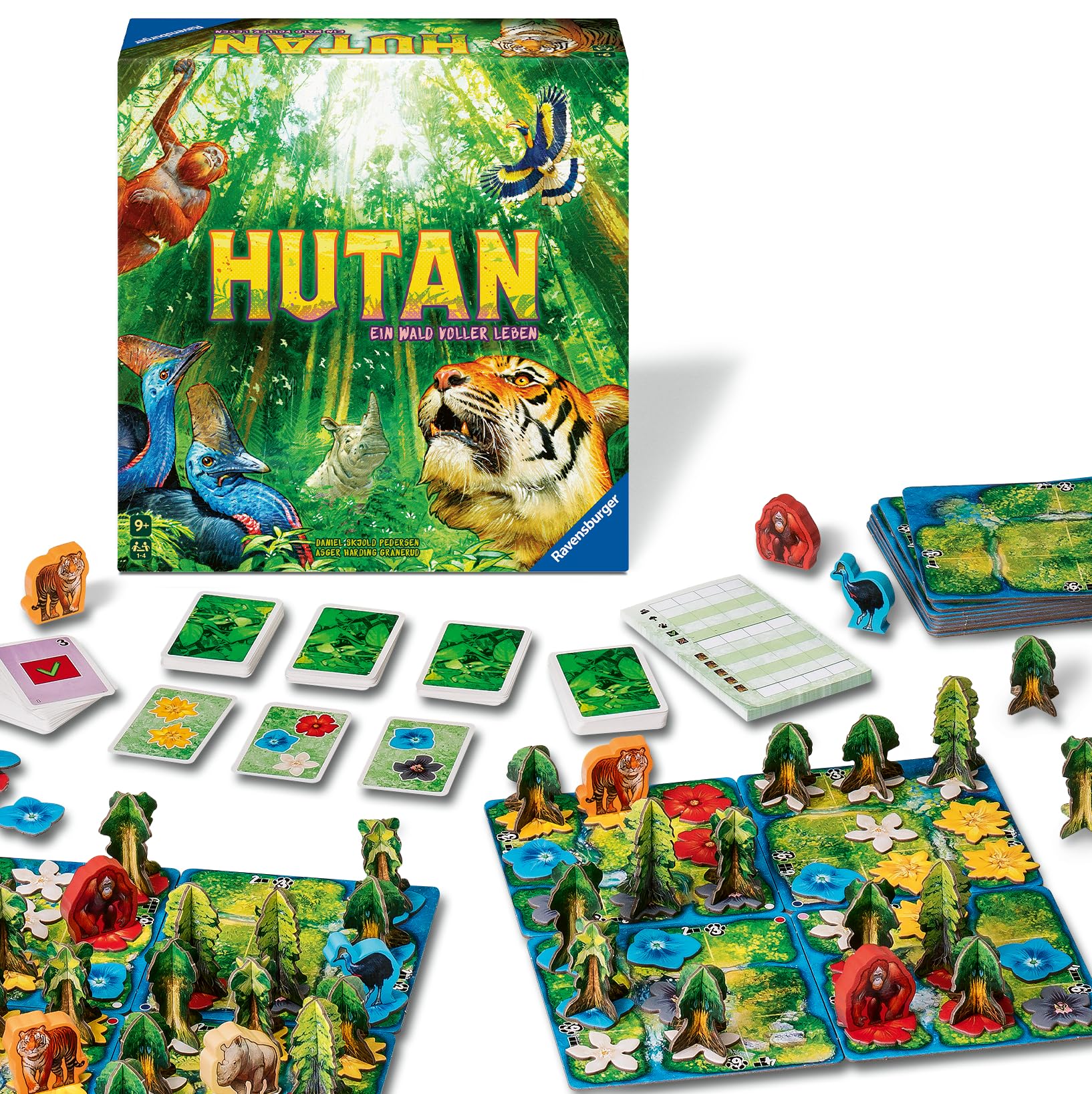 Ravensburger 24747 HUTAN D - Taktikspiel für die ganze Familie, für 1-4 Spieler:innen ab 8 Jahren
