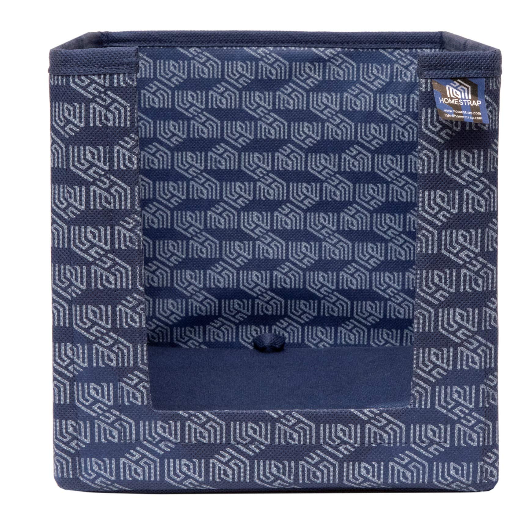 HomeStrap Printed Shirt Stacker/Organizer - Navy Blue Pack of 2 4