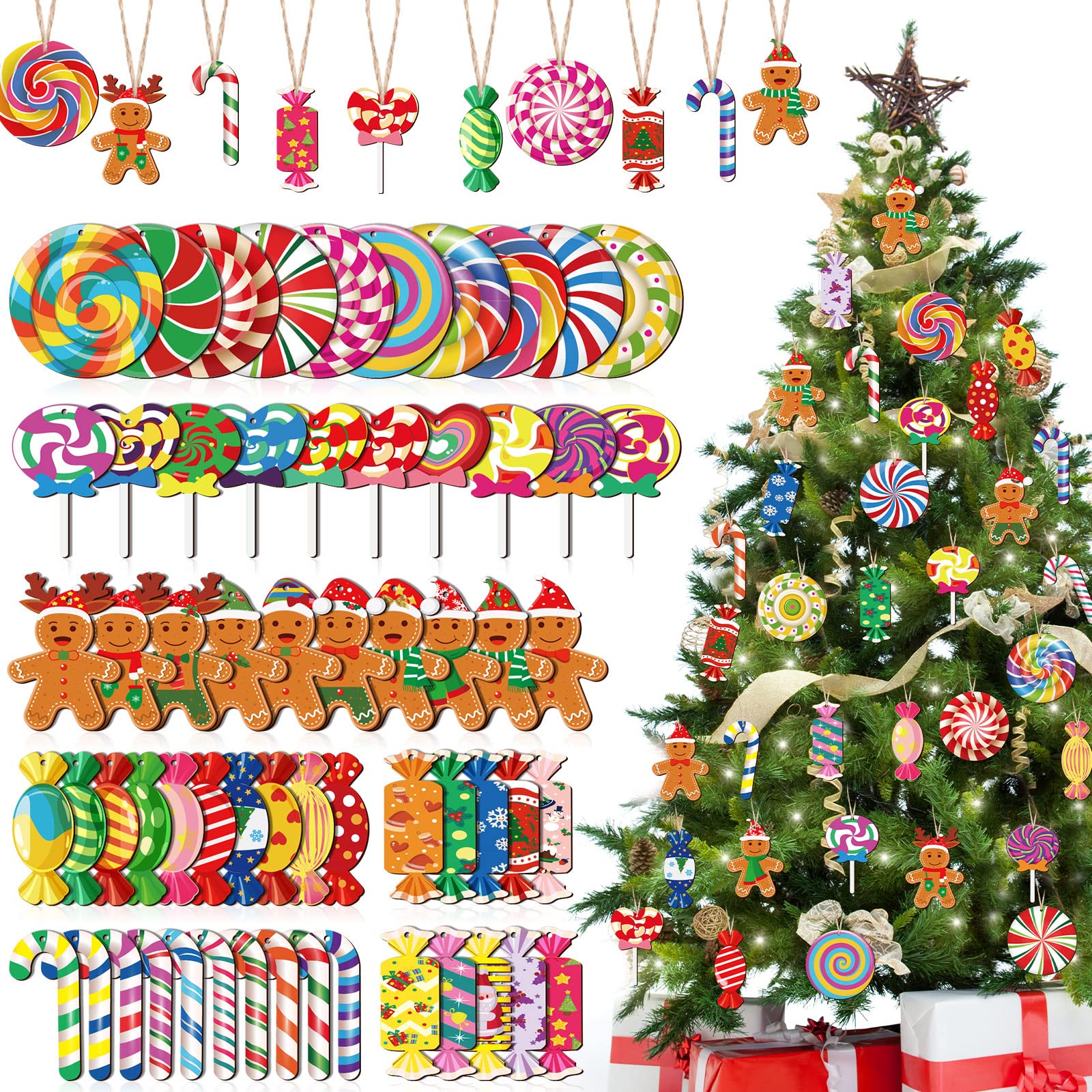 Amazon.com: Namalu 60 Pieces Christmas Peppermint Candy