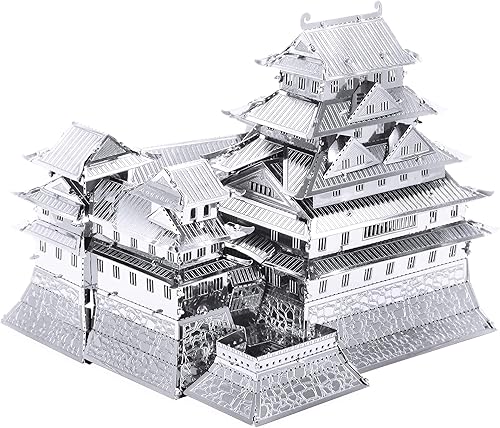 Miniatura 4 de Metal Earth Fascinations - Juego de 3 kits de modelos metálicos 3D - Puerta Yomeimon - Castillo Himeji - Kinkaku-ji