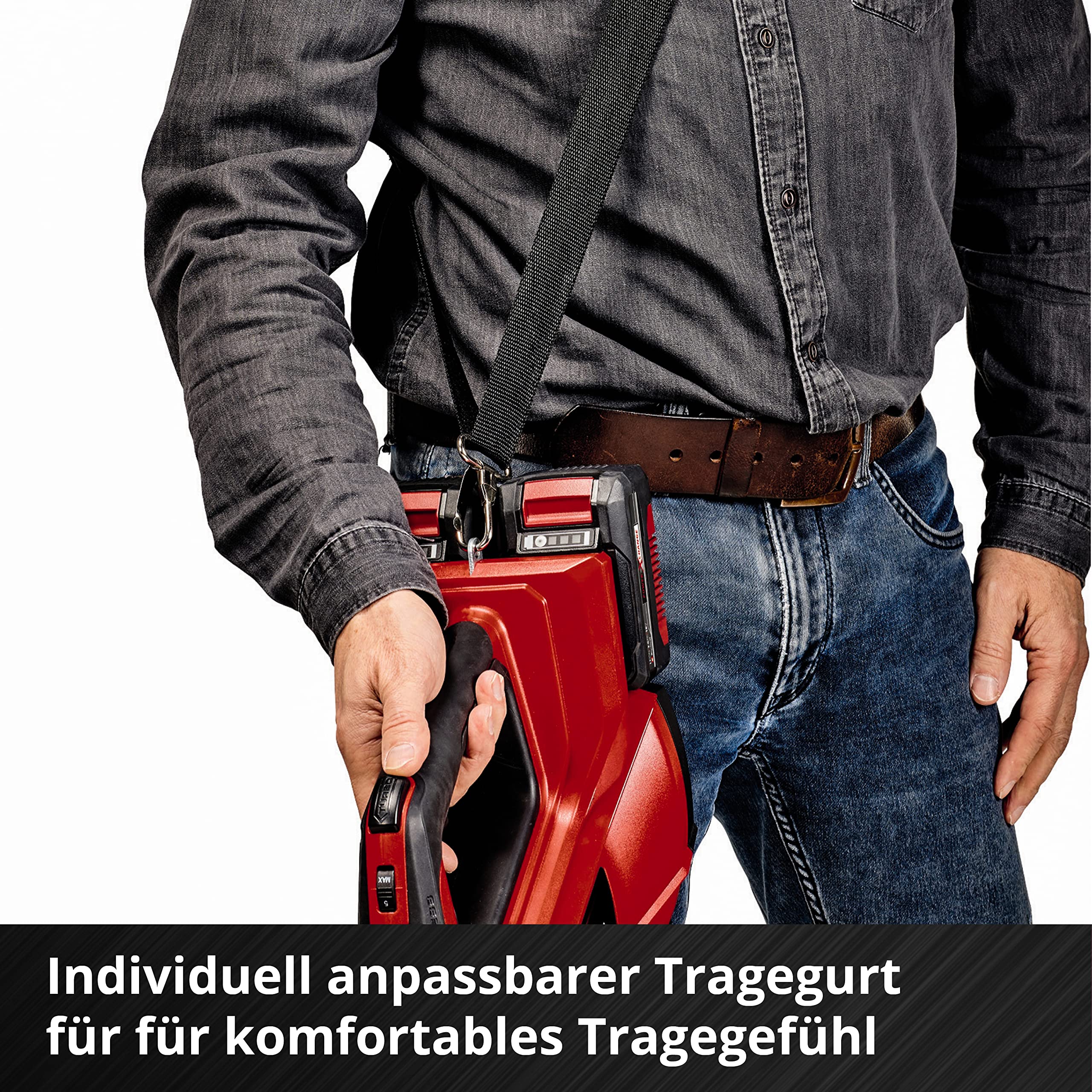Einhell Akumulatorowa dmuchawa do liści GE-LB 36/210 Li E-Solo Power X-Change & Einhell Oryginalny zestaw startowy akumulator i ładowarka Power X-Change