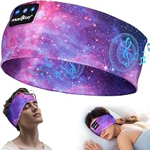 MUSICOZY Sleep Headphones Bluetooth Ultralight Headband for Side Sleepers Atmungsaktiv Bequem Stirnband kopfh rer zum Schlafen mit Kein Ohrdruck 16h Laufzeit Weich Schlaf Kopfh rer f r Reisen&Sport