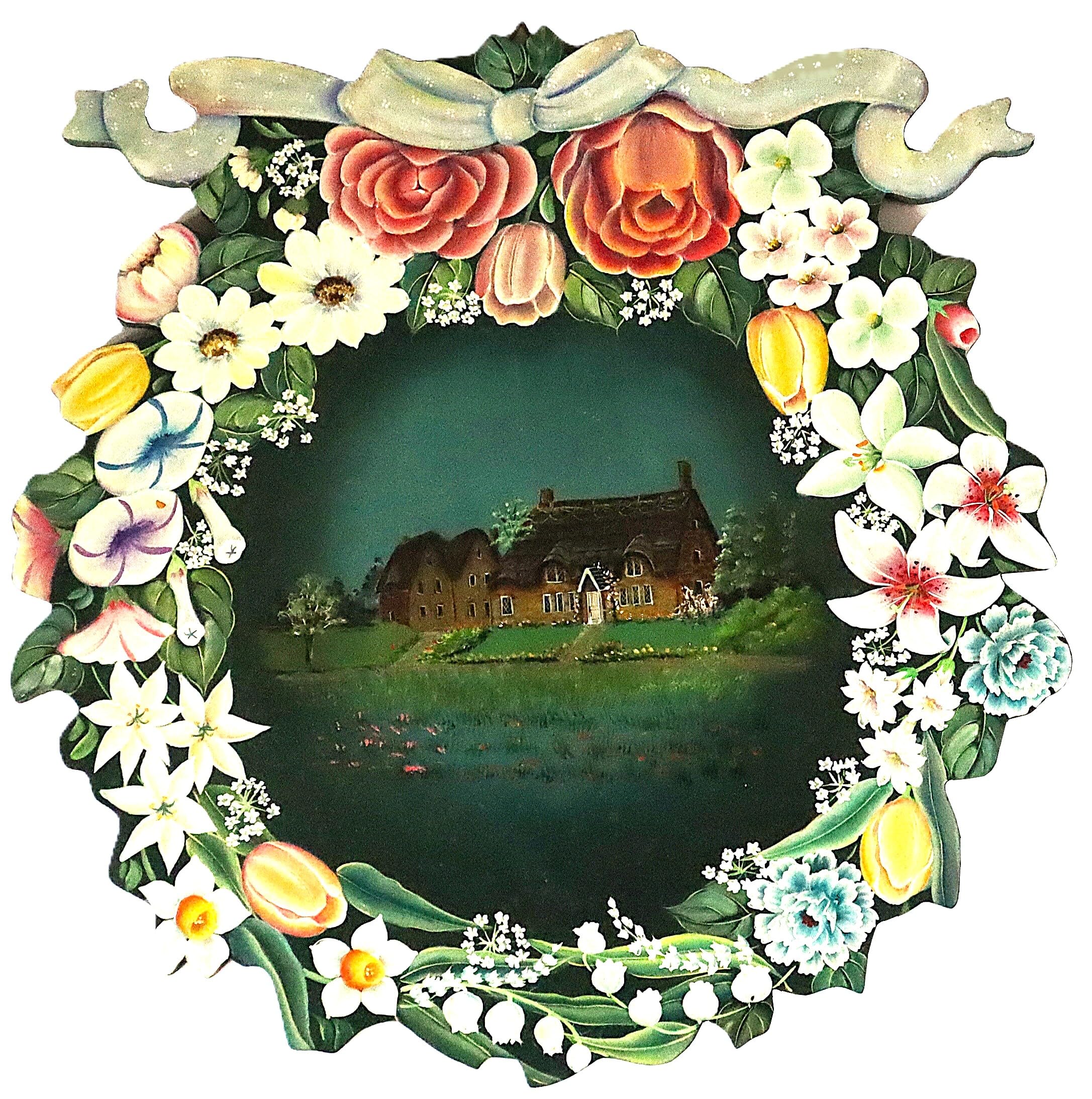 Amazon.co.jp: トールペイントご自分で描く図案付白木素材キット mh