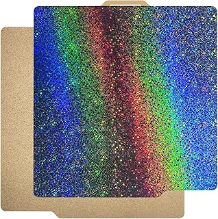 Imdinnogo 3D Printer Platform Bambulab X1 P1P P1S Multi Color PEY - Texture PEI Coating Build Plate 257x257mm: Newest Upgrade Accessories Transfer Shiny Star to Prints 10.1x10.1in Bczamd