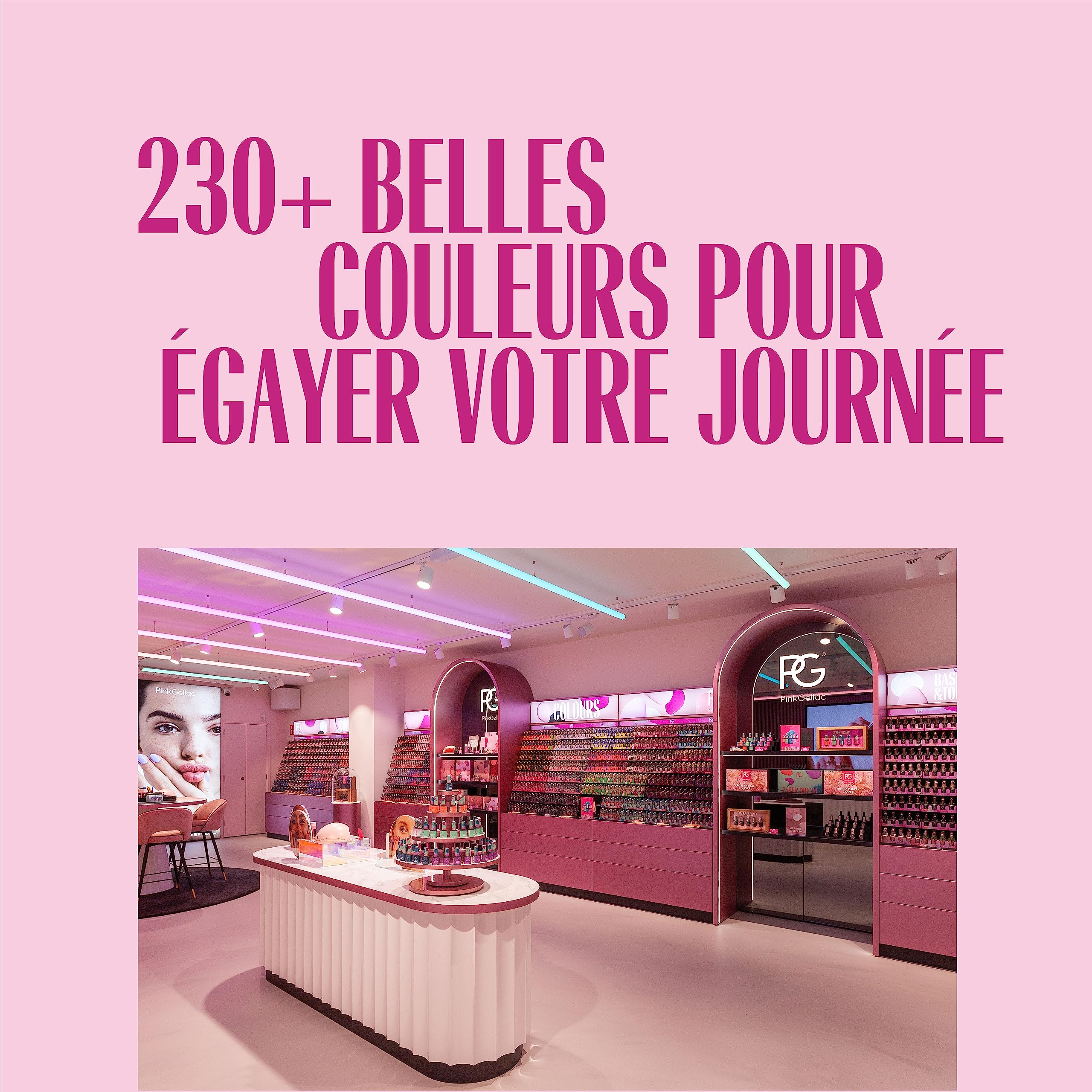 Pink Gellac Vernis Semi-Permanent Coffret - 4x 15 ml Orange, Taupe, Prune, Gris - Couleur Kit Ongle Gel - Set de Vernis Ongles Gel Durable - Fabriqué aux Pays-Bas