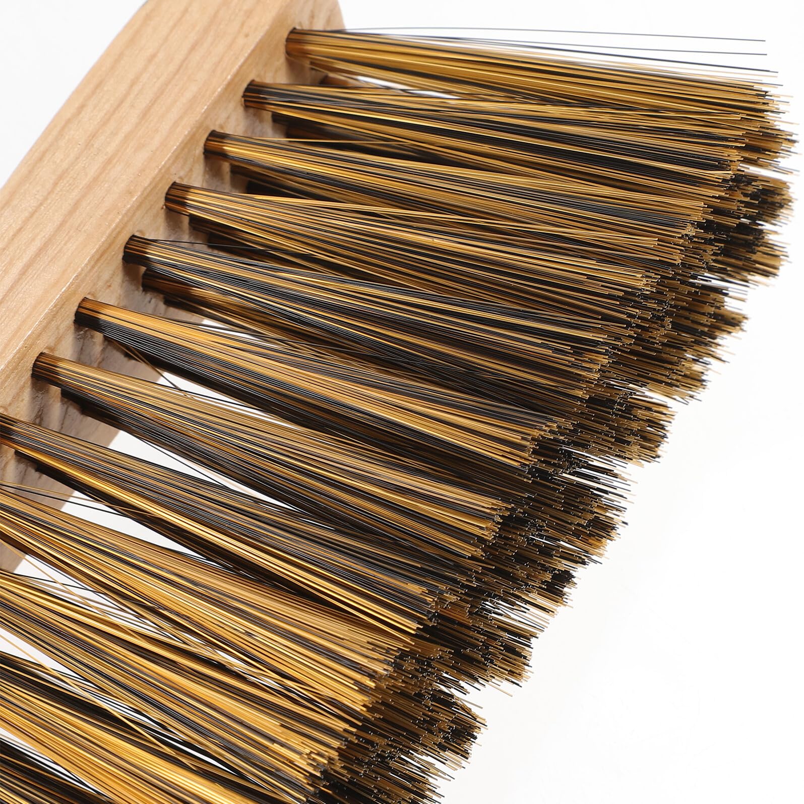 Mobestech Set Pala per Pulizia Stufa e Caminetto in Ferro Spazzola in Legno, Multiuso per Cenere Carbone e Detriti, Accessorio per Manutenzione Riscaldamento Casa
