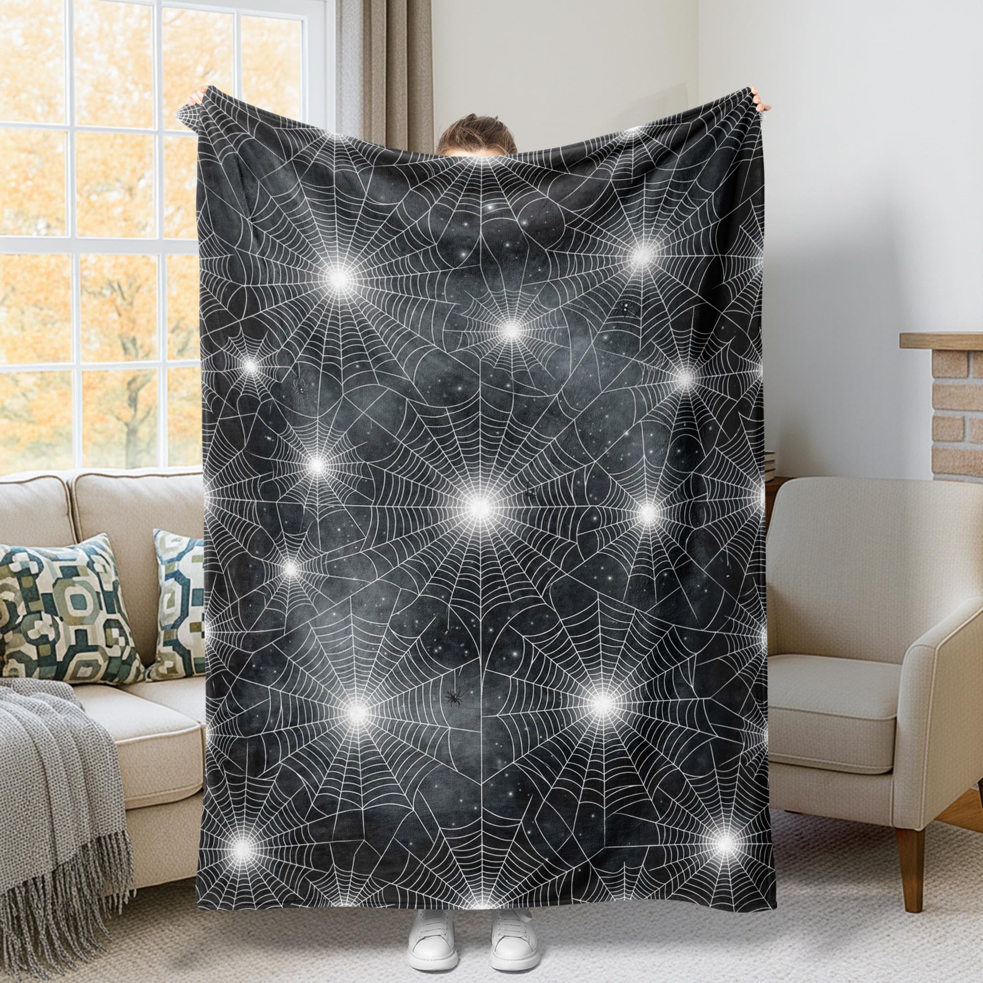 Couverture en peluche contre le froid nocturne Plaid esthétique léger