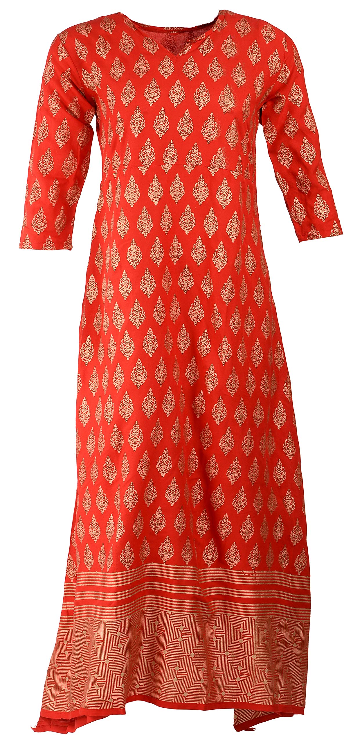 DIAMO Women's Rayon Kurta-image-44