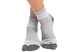 Tabi Split Toe Wool Socks - Japanese Flip-Flop Toes Separated 5-Finger Liner Socks