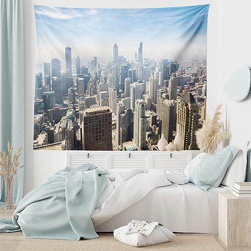 Miniatura 63 de Ambesonne Tapiz vintage, detalles de relojes mecánicos, diseño steampunk, diseño steampunk, para colgar en la pared para dormitorio, sala de estar,