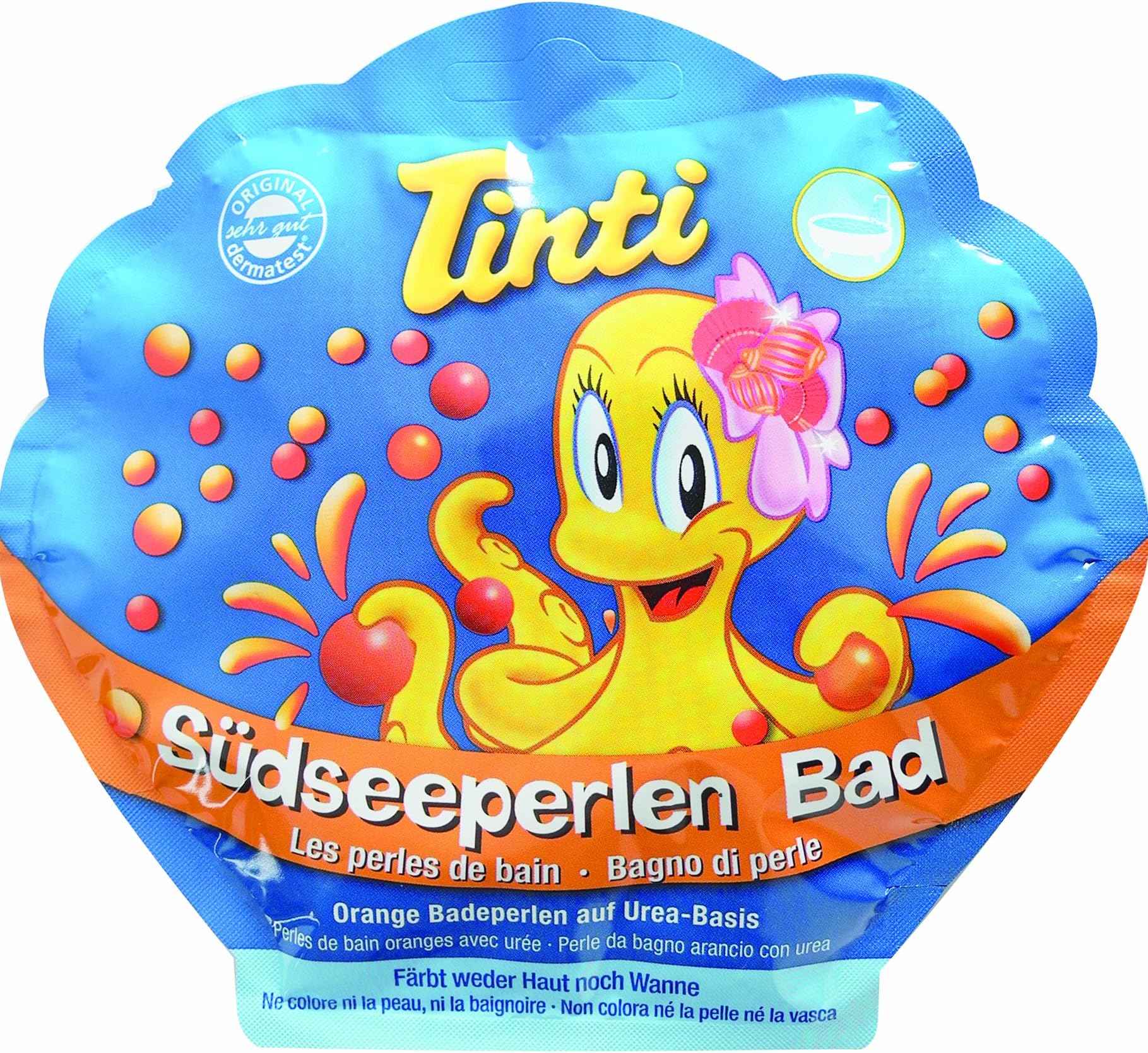 Tinti Bath Pearls: red & yellow = orange by Tinti