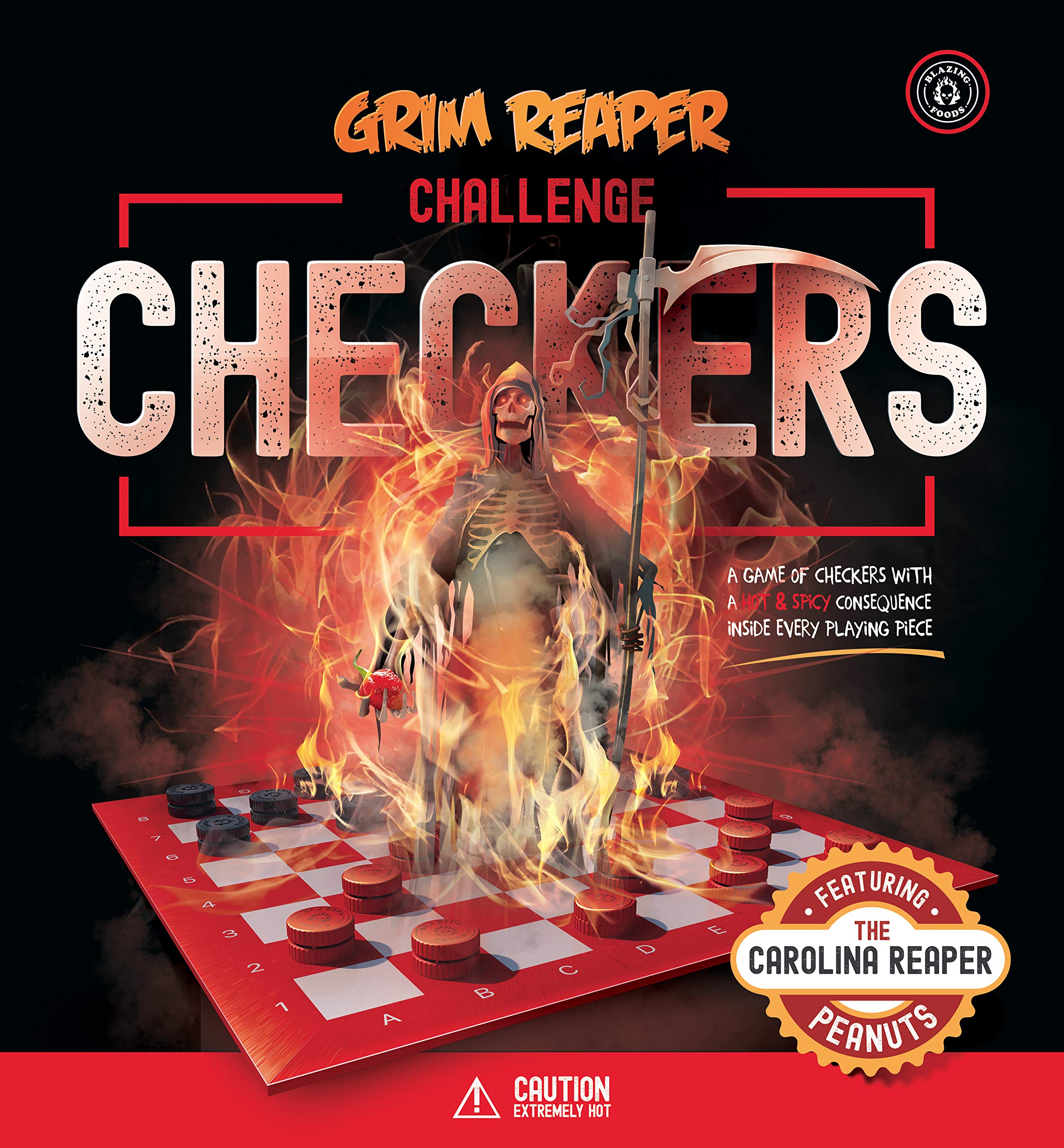 Grim Reaper Challenge Checkers the hottest, spiciest game of challenge checkers where every playing 