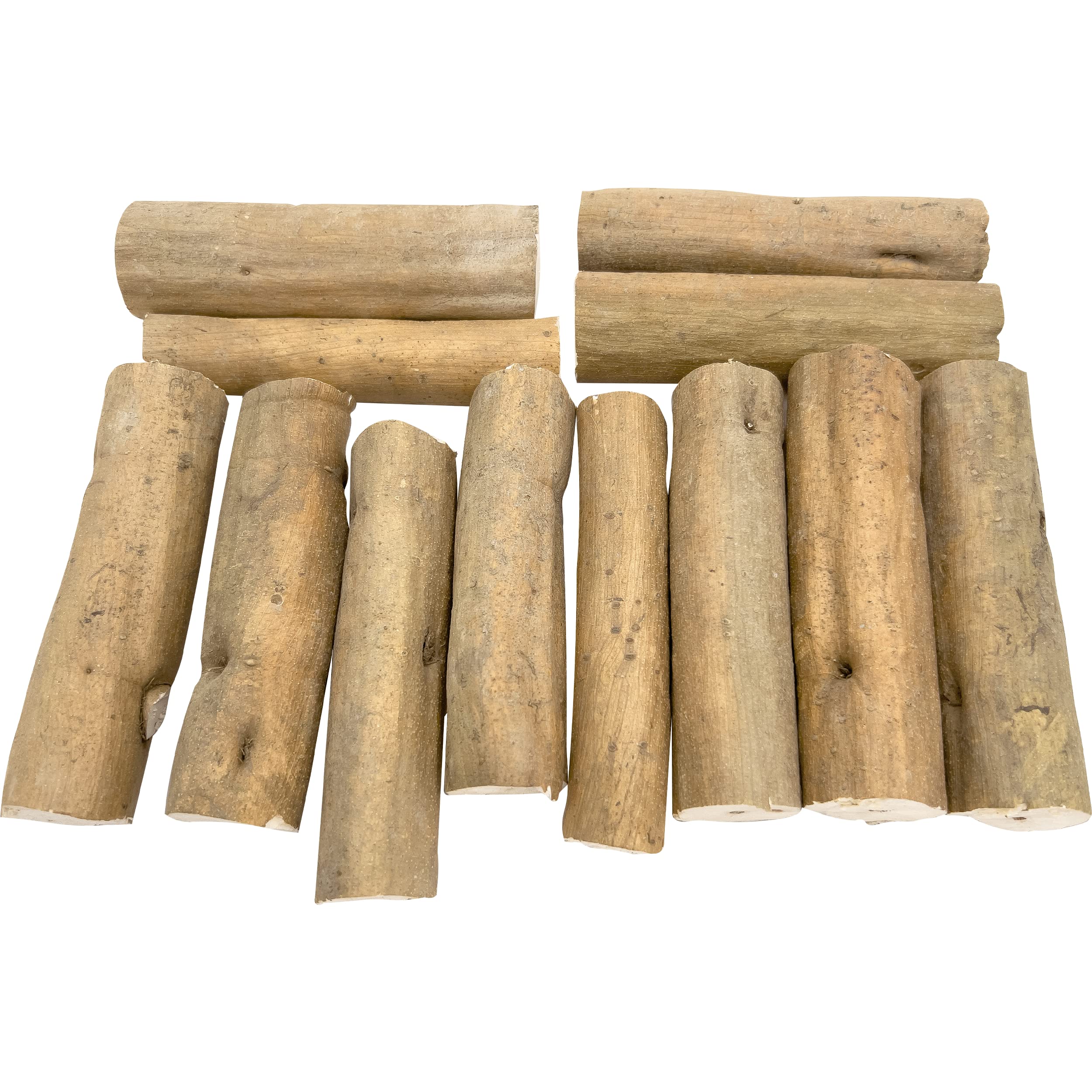 5506 Natural Sola Skin Log PK12 - Natural Sola Wood Foot Toys, Chewable Lightweight Wood Logs, Thin Bark Skin, Easy to Shred, Delightful for Small to Med Size Pet Birds โ image 1