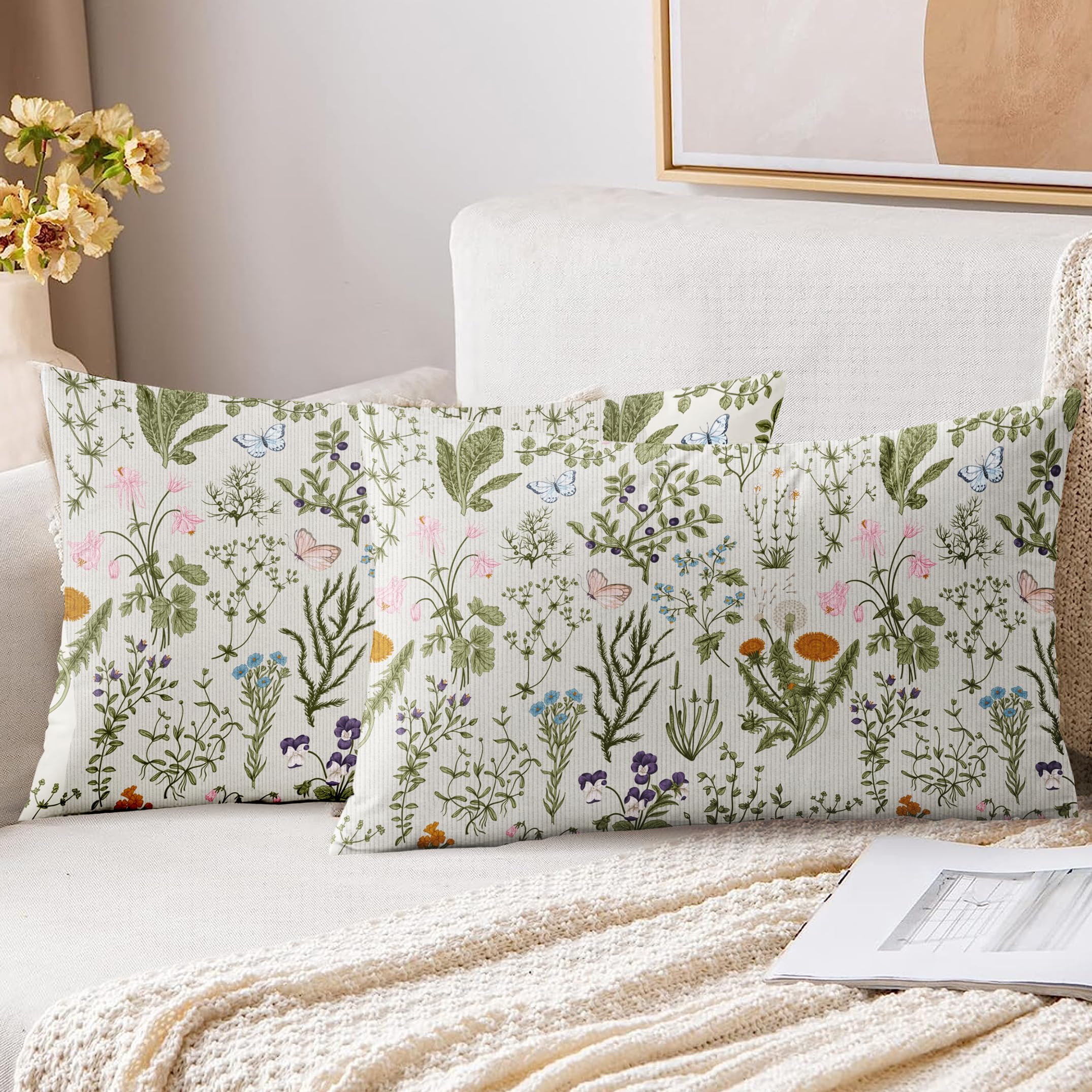 XPHZZL Cushion Covers Set of 2 Pack 30 x 50 cm