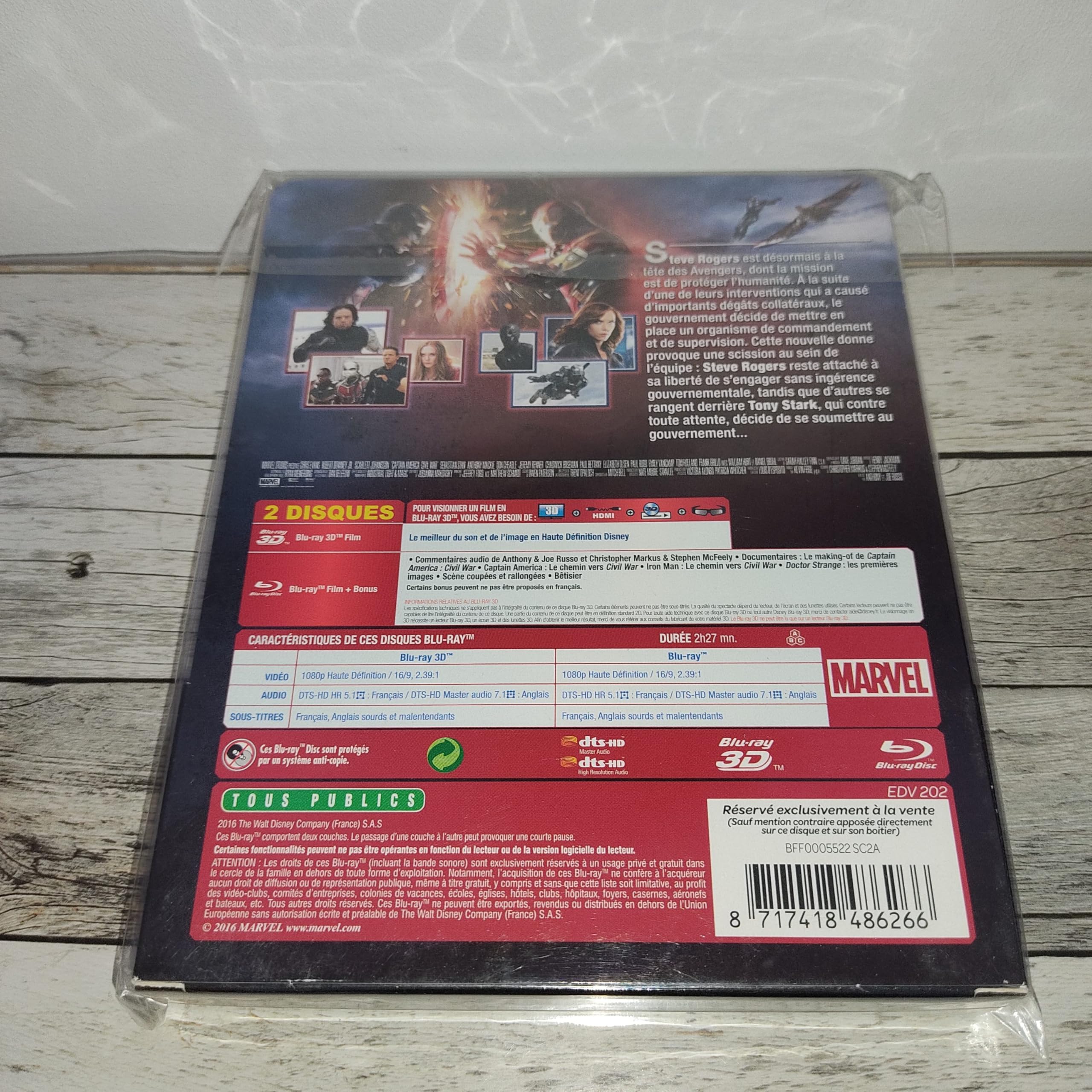 Captain America - Civil War - 3d+2d - Steelbook [Blu-ray]