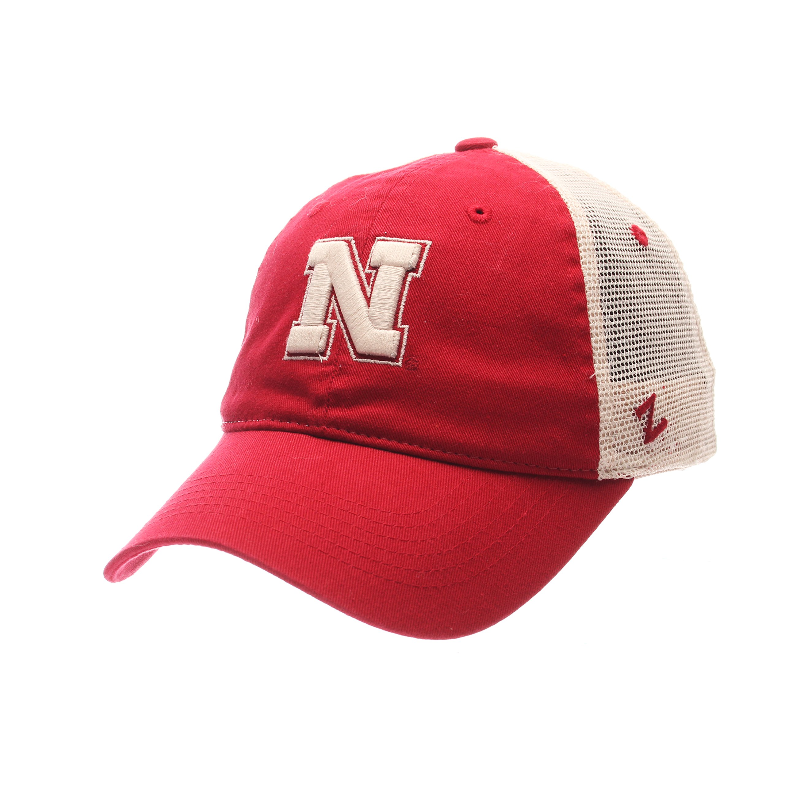 ZHATS Zephyr NCAA Nebraska Cornhuskers Adult Men University Relaxed Cap, Adjustable, Team Color/Stone