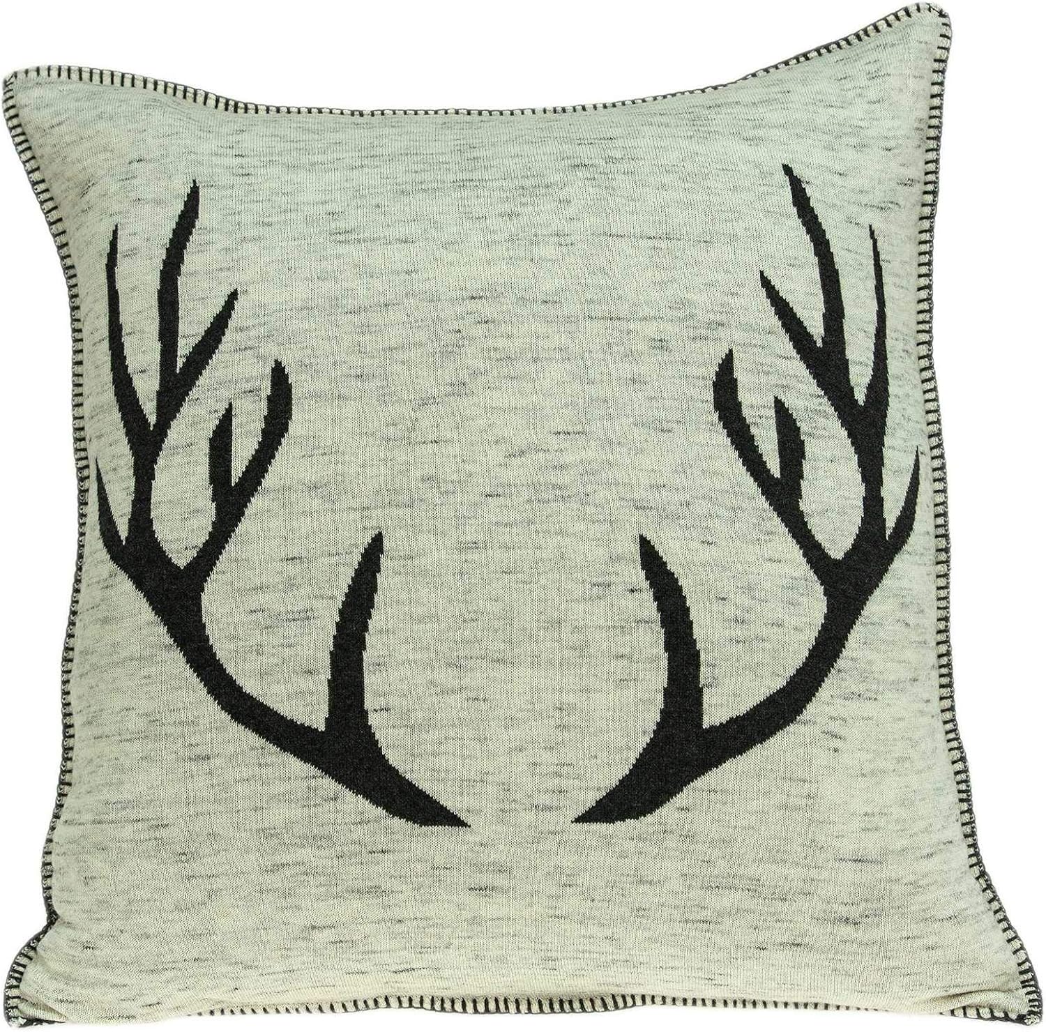 HomeRoots 334059 20 x 7 x 20 in. Lodge Tan Pillow Cover with Poly Insert