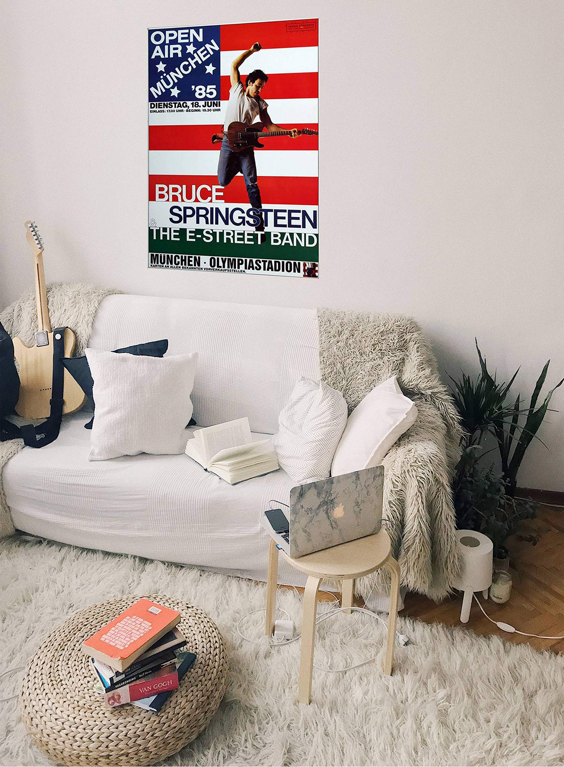 Bruce Springsteen - Born in The USA, München 1985 » Konzertplakat/Premium Poster | Live Konzert Veranstaltung | DIN A1 «