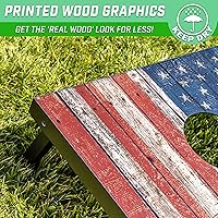 Vista 3 de GoSports Portable Cornhole Sets, 8 Styles – Choose 4 x 2 ft or 3 x 2 ft - Boards Include 8 Bean Bags, Travel Case, and Game Rules