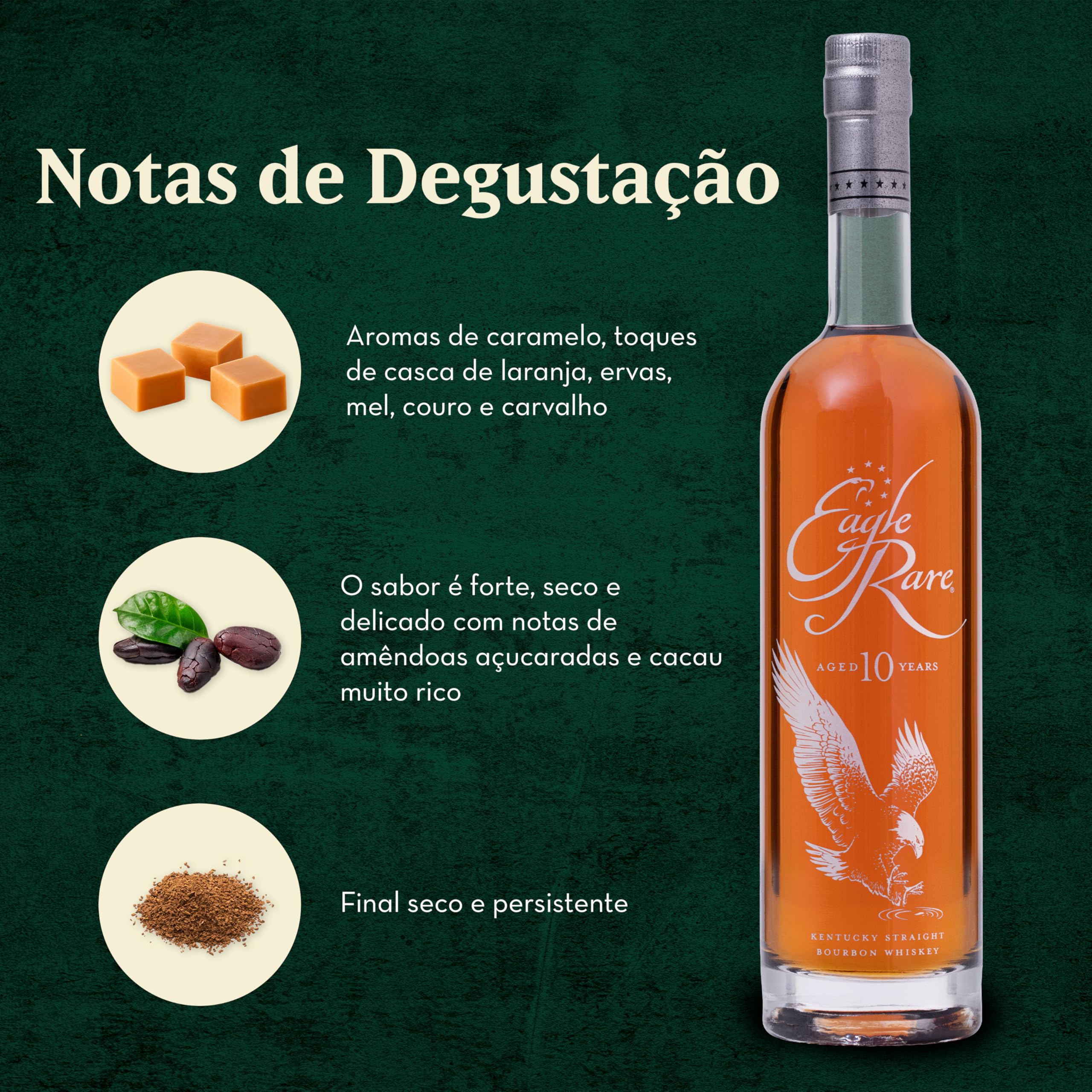 Bourbon Whiskey Eagle Rare 10 years – 750ml | Amazon.com.br