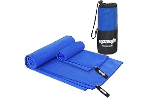 EPAuto Microfiber Camping Towel X3 Pack: Microfiber Fast Drying Towel X2 (60''...