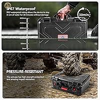 Vista 5 de Estuches para armas de mano, 5 estuches para pistolas y 21 cargadores Estuches para pistolas precortados con múltiples pistolas a prueba de golpes