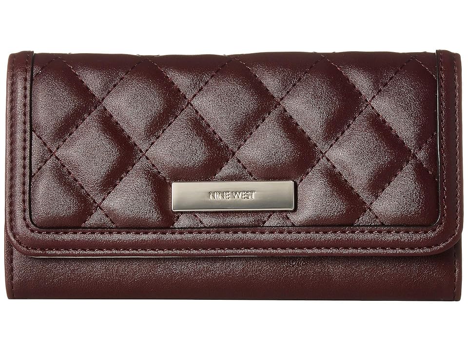 

Nine West Tavion SLG Checkbook Wallet (Dark Garnet) Checkbook Wallet