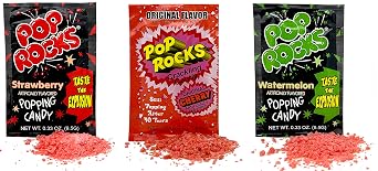 Pop Rocks Candy Variety Pack Popping Candy - Pop Rocks Bulk Candy, Nine Different Flavors Bulk Popping Candy (36 Count)