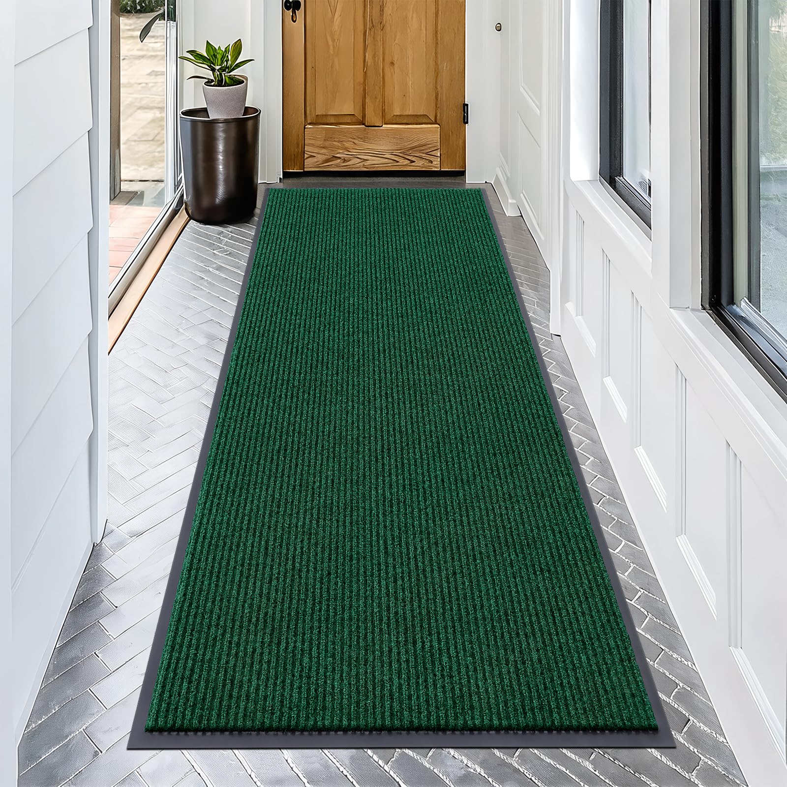 OLANLY Front Door Mat Indoor Outdoor Entrance, Waterproof Heavy Duty Doormat, Fade Resistant, Low Profile, Easy Clean Patio Porch Welcome Floor Mats for Entry, 29.5x17, Beige — view 78