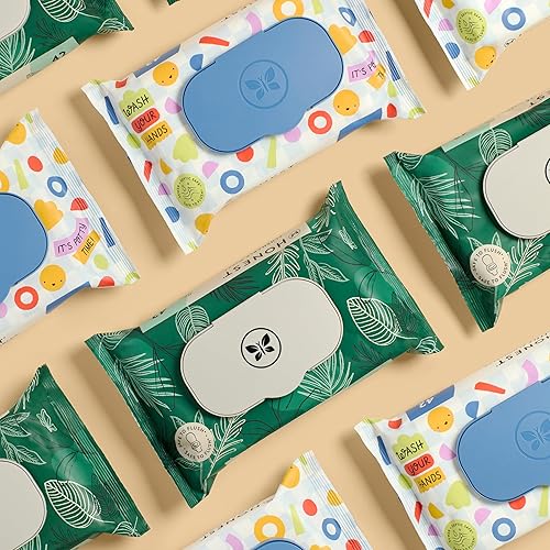 Miniatura 7 de The Honest Company Toallitas desechables a base de plantas para niños pequeños, 99% hipoalergénicas, verificadas por EWG para entrenamiento para ir