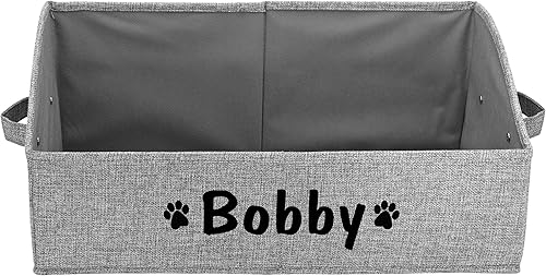 PET ARTIST Cesta plegable personalizada para organización y almacenamiento para perros, accesible y personalizable, almacenamiento de juguetes para